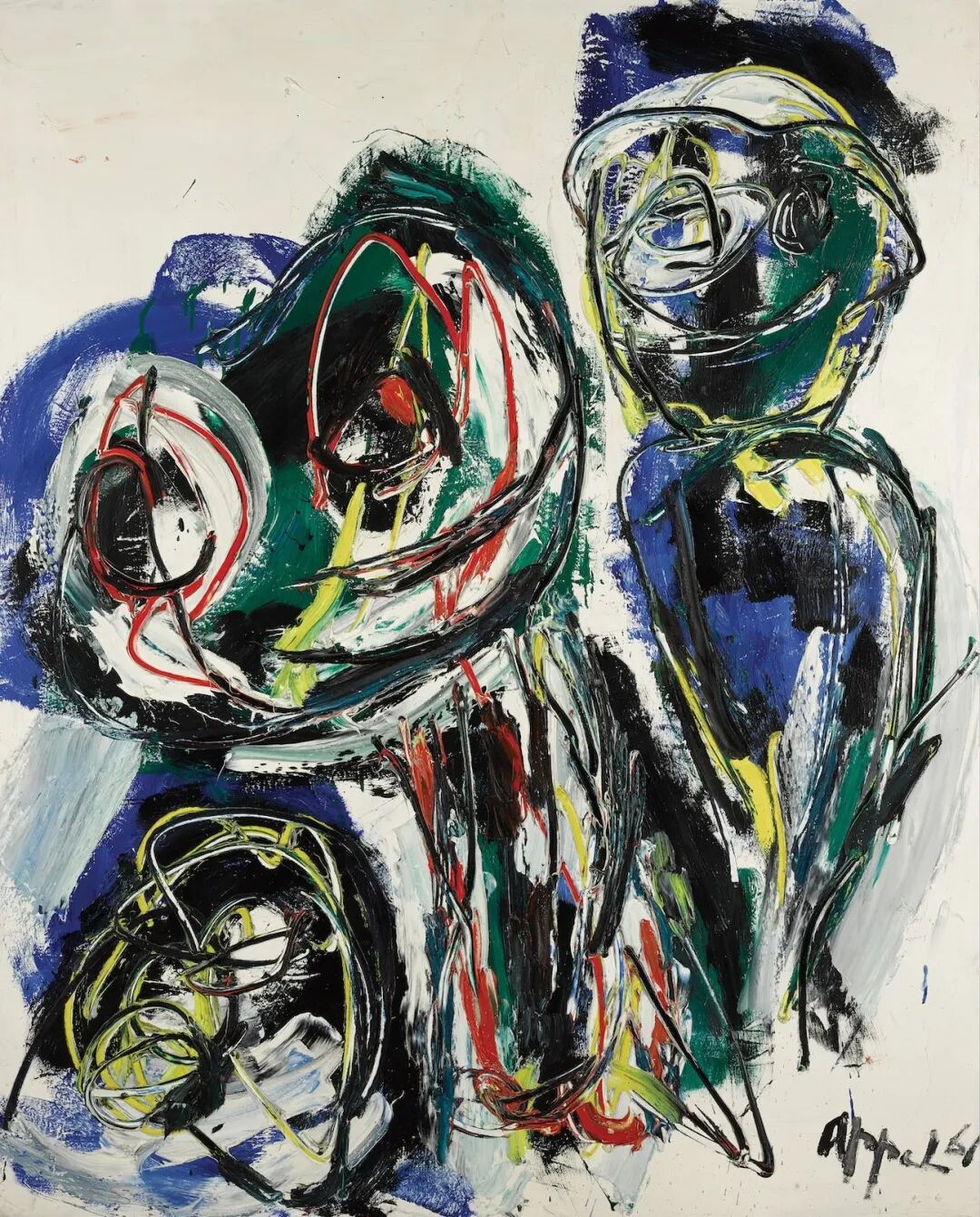 卡雷尔·阿佩尔，《小蘑菇人》，1961年